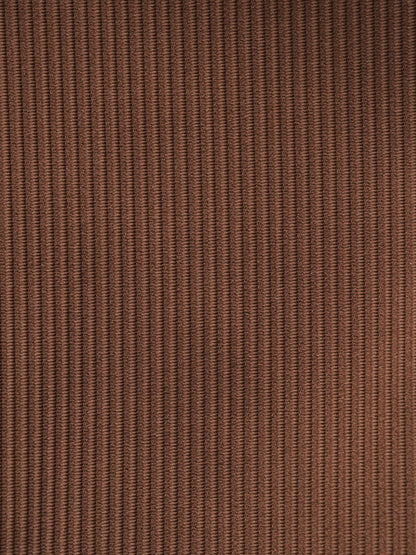 Brown Contrast Trim V-Cut Bikini Bottom