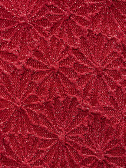 Wine Red Textured Cutout One Piece Swimwear-Available In Long Torso