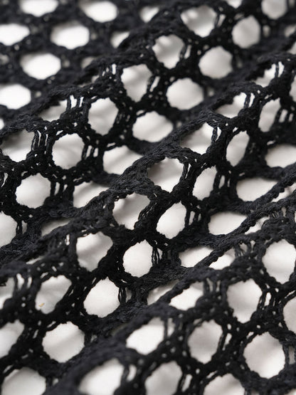 Black Crochet Cover-up Cardigan