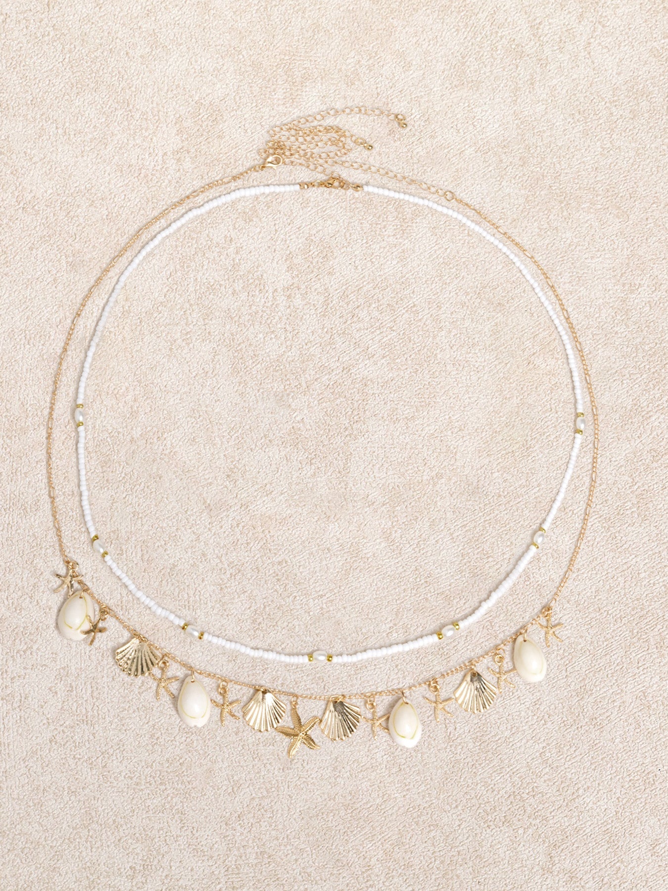 Gold Starfish Pearl Shell Waist Chain