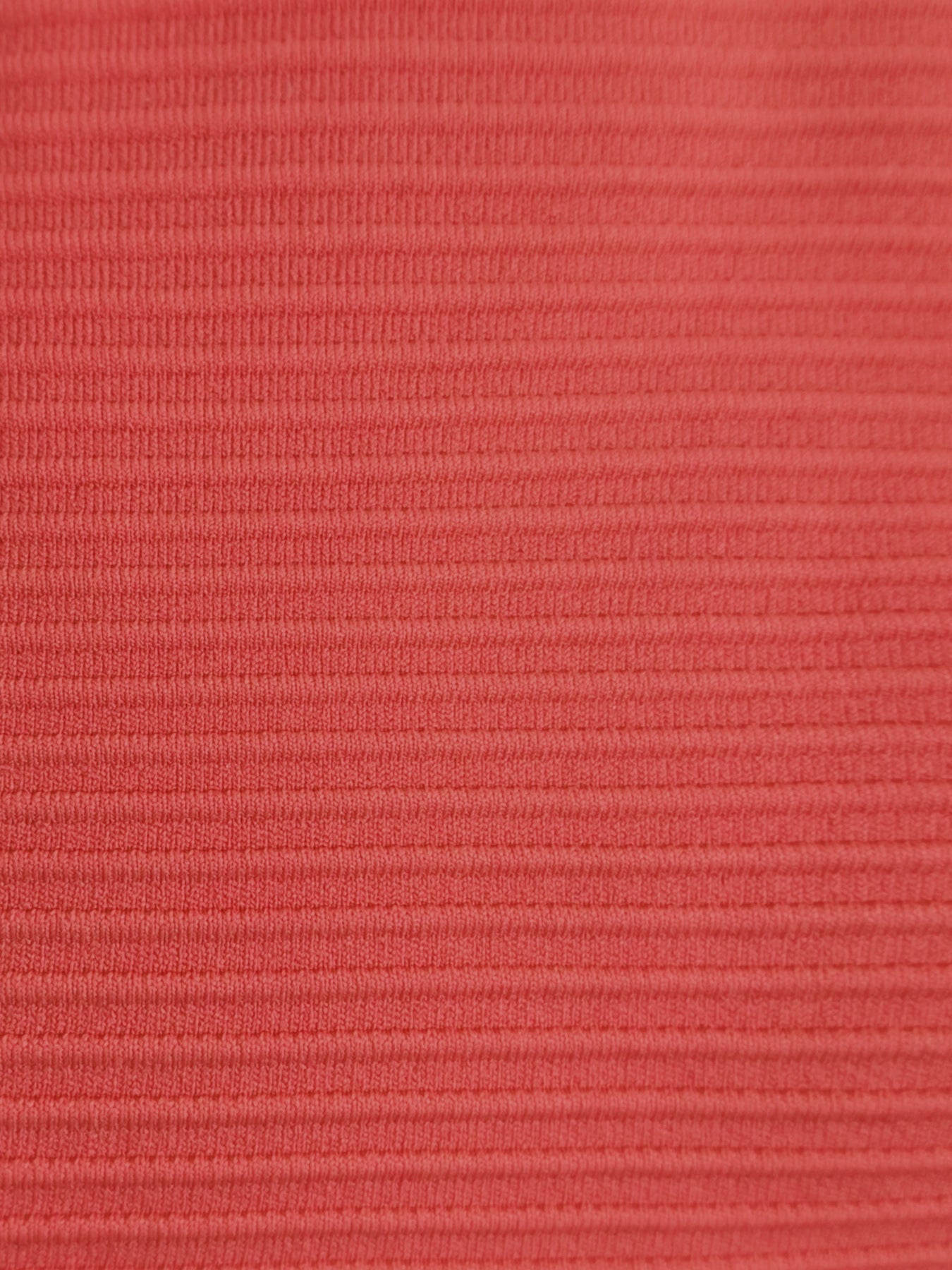 Coral Red Twist Backless Bikini Top