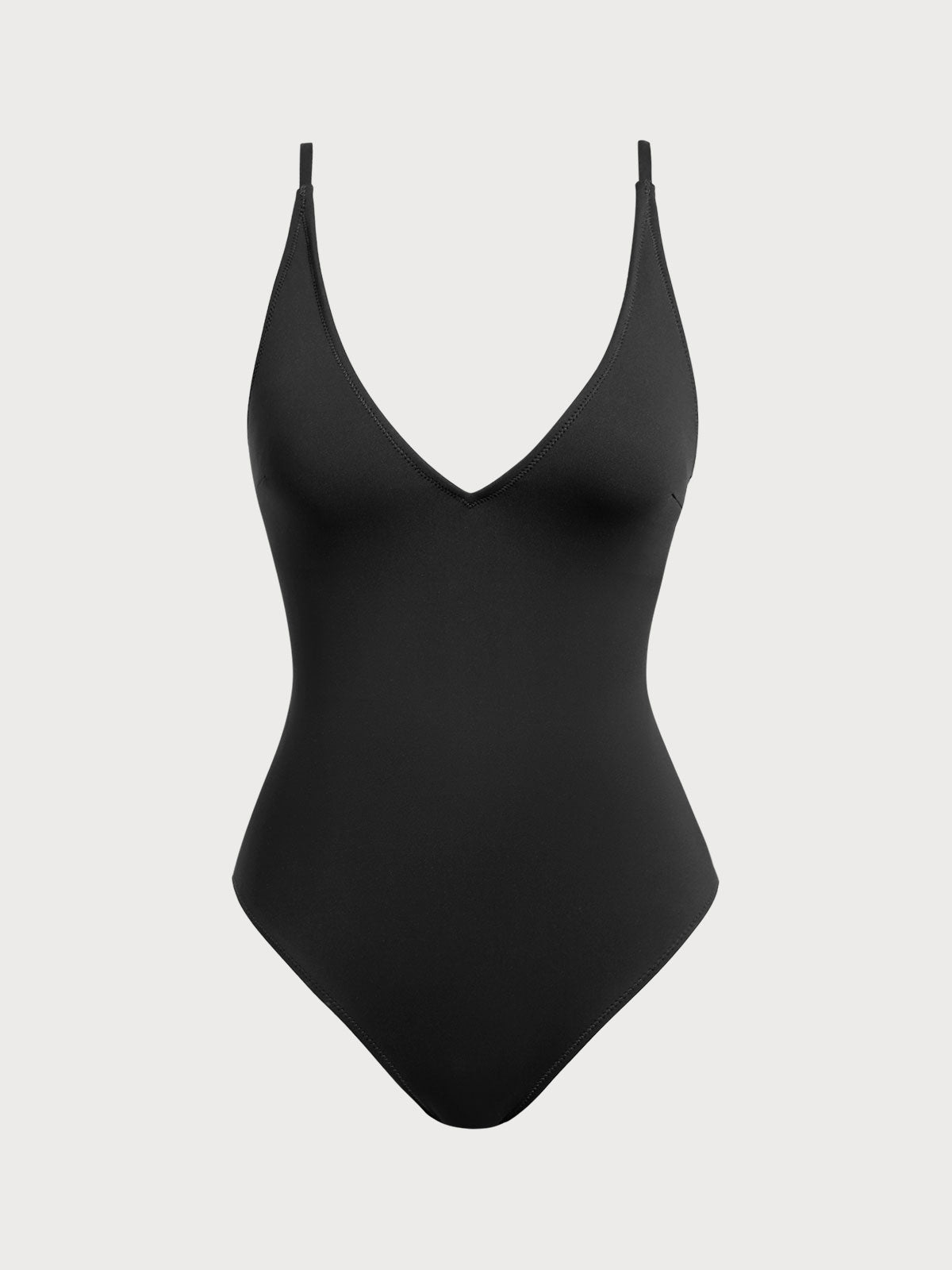 V Neck Tummy Control One-Piece Swimsuit-Available In Long Torso