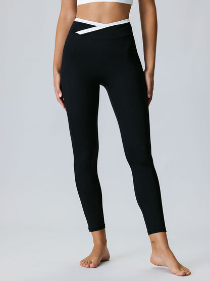 Black Natural Waisted Leggings 25"