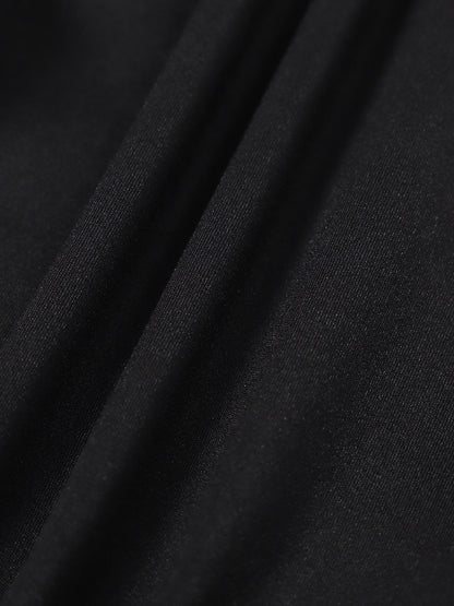 Black Natural Waisted Leggings 25"